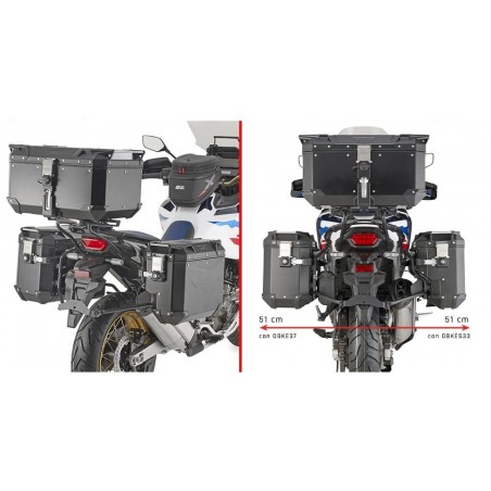 KAPPA 2025 / 05 STELAŻ KUFRÓW BOCZNYCH MONOKEY CAM SIDE HONDA CRF 1100 L AFRICA TWIN '20-'25 / ADVENTURE SPORT '20-'25 -