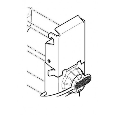 KAPPA ZAMEK DO KUFRA KOMPLETNY (PASUJE DO KUFRÓW CENTRALNYCH / TOP CASE KFR580A / B, KFR480A / B, KFR420A / B, KVE58, KV