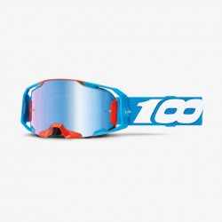 100 PROCENT JETT LAWRENCE LE ZESTAW GOGLE ARMATIC CHERRY-TORCHED MIRROR LENS+BLUE-BLUE MIRROR LENS