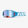 100 PROCENT JETT LAWRENCE LE ZESTAW GOGLE ARMATIC CHERRY-TORCHED MIRROR LENS+BLUE-BLUE MIRROR LENS