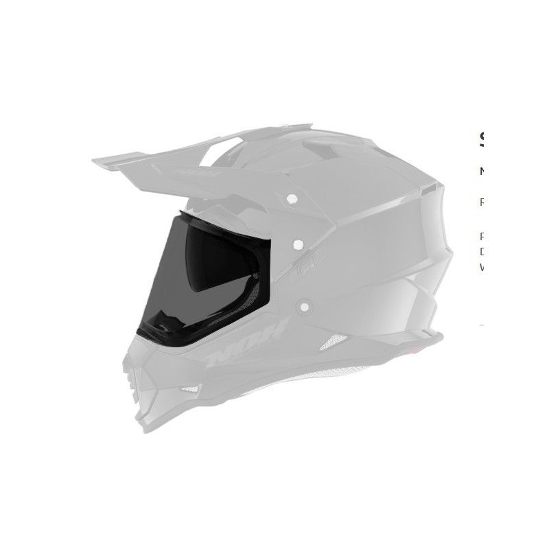 NOX KASK CZĘŚCI WIZJER / SZYBKA / SZYBA DO KASKU N312 KOLOR CIEMNY (SMOKED)