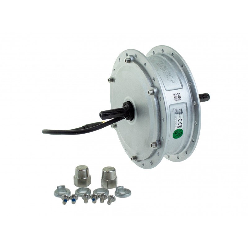 BAFANG H400B FM G020.350.D variklis 36V / 350W priekinis ratas sidabrinis