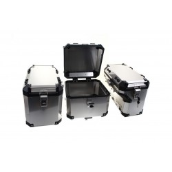 3 aliuminio dėklų rinkinys BENELLI 502X SILVER 160L