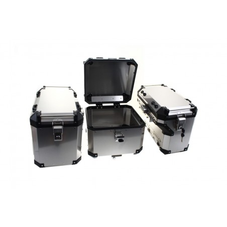 3 aliuminio dėklų rinkinys BENELLI 502X SILVER 160L